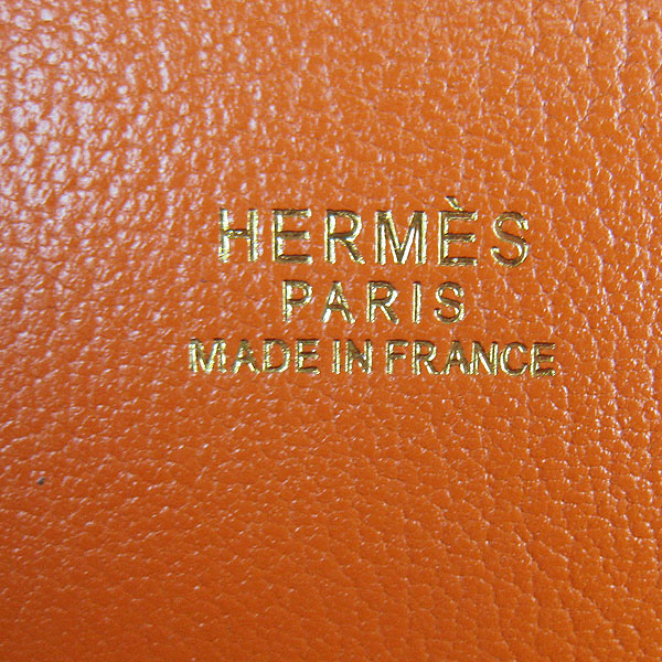 Replica Hermes Jypsiere Fjord Leather Messenger Bag Orange H6508 - 1:1 Copy